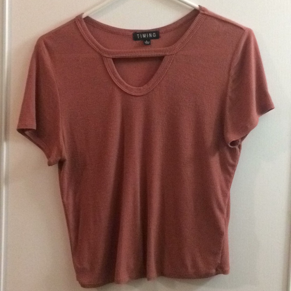 Red orange crop top
